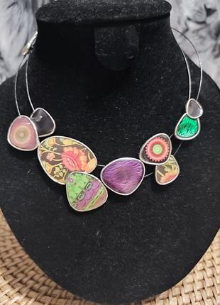 Кольє desigual chapas montana у стилі бохо. італія