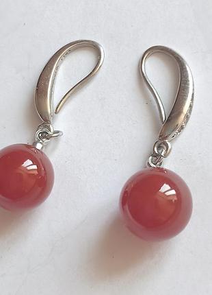 Сережки женские с натуральным камнем