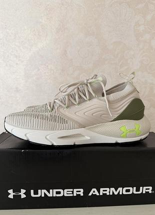 Кросівки under armour hovr phantom 2 intelliknit у кольорі бежевий/оливковий чоловічі, розмір 47
