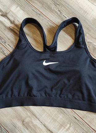 Спортивний топ бра nike dri-fit чорний оригінал, розмір xl