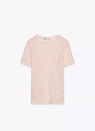 Рожевий топ футболка zara