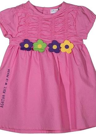 Сукня agatha baby 70-80 см рожева іспанія agatha ruiz de la prada