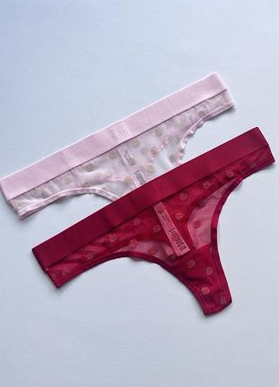Трусики стрінги вікторія сікрет труси victoria's secret комплект