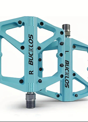 Педалі bucklos nylon 2 підшипники 16 шипів нейлонові блакитні