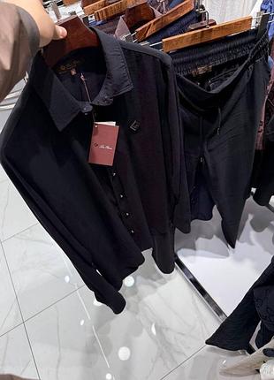 Чоловічий костюм loro piana в чорному кольорі