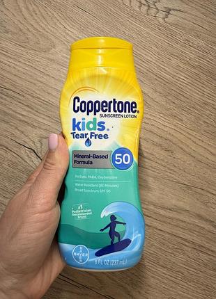 Coppertone kids tear free spf 50 (237 мл) — новый🌞