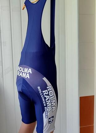 Велошорты с лямками, bib short, бибы, велотрико bio racer. профессиональные. размер м