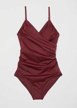 Купальник женский h&amp;m бордовый 44 г.