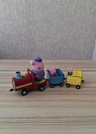 Озвучений потяг дідуся свинка пеппа peppa pig