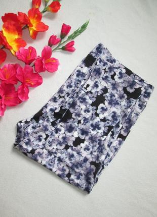 Суперові трикотажні стрейчеві штани жіночі легінси в квітковий принт h&m.5 фото