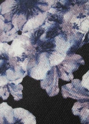 Суперові трикотажні стрейчеві штани жіночі легінси в квітковий принт h&m.6 фото