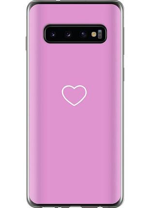 Чехол 2d пластиковый на телефон samsung galaxy s10 сердце 2 "4863t-1640-58250"