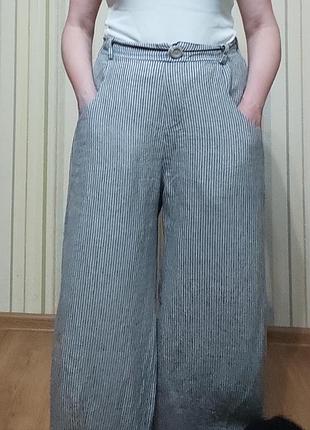 Linen fox шикарні брюки з льону
