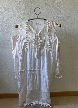 Туника белая misslook xl