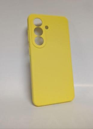 Чехол для samsung galaxy s26, premium softtouch silicone, силиконовый, противоударный, желтый