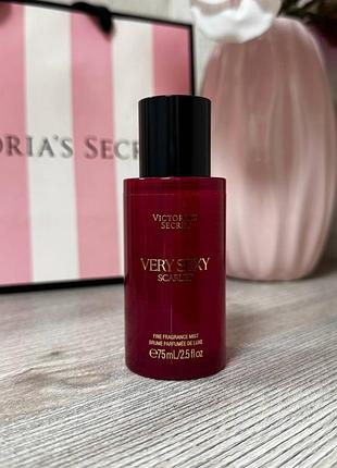 Парфюмированный спрей для тела victoria’s secret very sexy scarlet fragrance mist, 75 мл.