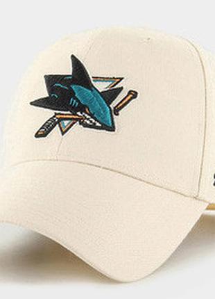 Кепка 47 brand nhl san jose sharks бежевий уні osfa