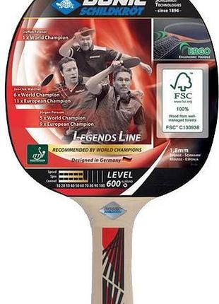 Ракетка для пинг-понга donic legends 600 fsc
