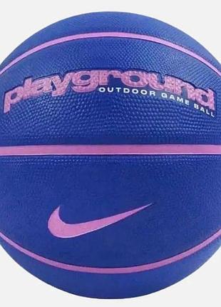 М'яч баскетбольний nike everyday playground 8p graphic deflated blue/pink size 7 (n.100.4371.429.07)