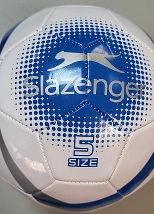 М'яч футбольний slazenger ac football white/royal blue/silver/black size 5