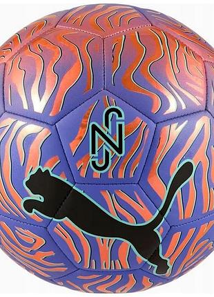 Мяч футбольный puma neymar jr graphic ball фиолетовый, оранжевый уни 4