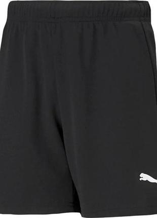Шорти puma teamrise short jr чорний діт 152 см