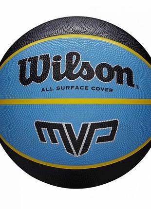 Мяч баскетбольный wilson mvp 295 blk/blu size 7