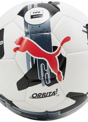Мяч футбольный puma orbita 3tb (fifa quality) белый уни 4 (084325-02)