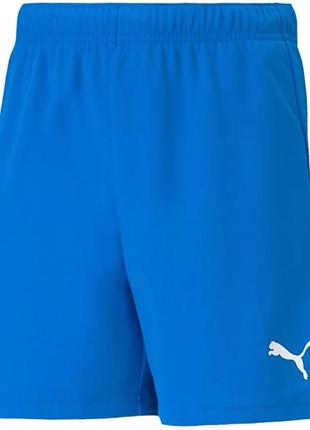Шорты puma teamrise short jr синий дит 164 см