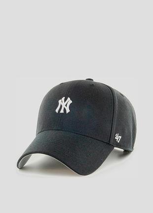 Кепка 47 brand yankees base runner snap черный, серый уни osfa