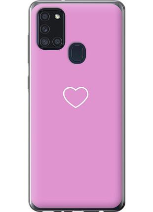 Чохол силіконовий на телефон samsung galaxy a21s a217f серце 2 "4863u-1943-58250"