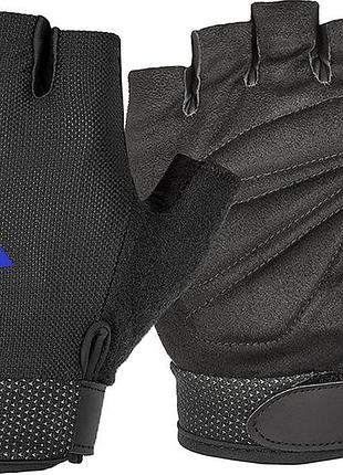 Рукавички для тренінгу adidas essential adjustable gloves чорний, синій s (adgb-12433-nl)