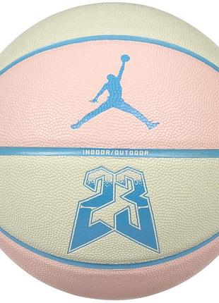 М'яч баскетбольний nike jordan ultimate 2.0 8p graphic deflated muslin/legend pink/dk powder size 7