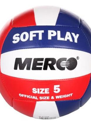 Мяч волейбольный merco soft play volleyball ball, no. 5