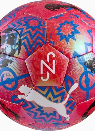 Мяч футбольный puma neymar jr graphic ball красный, синий 5 (084882-01)