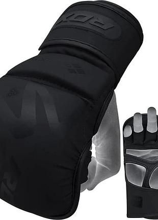 Тренувальні рукавиці rdx grappling gloves shooter t-15 чорний l (gsr-t15mb)