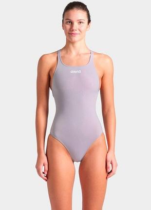 Купальник слитный для женщин arena team swimsuit swim pro solid светло-сиреневый жин 44