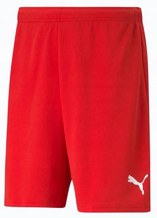 Шорты puma teamrise short красный чол l