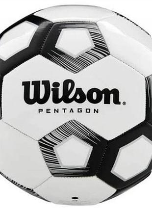 М'яч футбольний wilson pentagon white/black size 4
