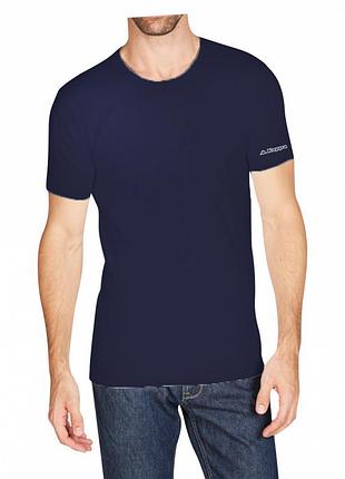 Футболка kappa t-shirt mezza manica girocollo темно-синий чел xl