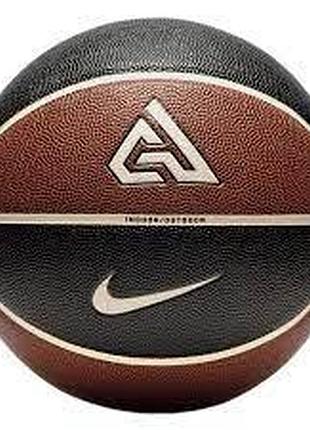 Мяч баскетбольный nike all court 8p 2.0 g antetokounmpo deflated amber/sail/black/sail size 7 (n.100.4138.812.07)