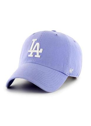 Кепка 47 brand los angeles dodgers лавандовий уні osfa
