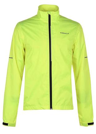 Велосипедная куртка pinnacle performance cycling yellow вело куртка водостойкая (m)