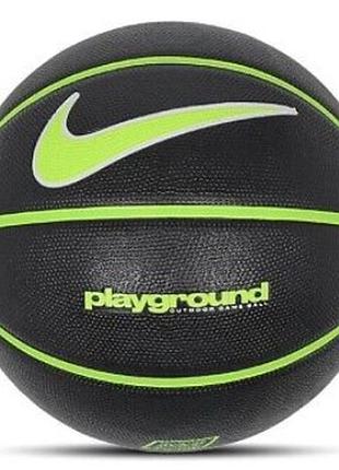 М'яч баскетбольний nike everyday playground 8p deflated black/volt/white size 5