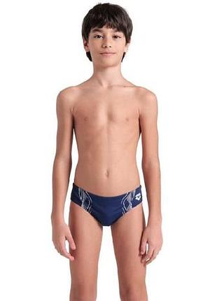 Плавки arena reflecting swim briefs темно-синій, білий діт
