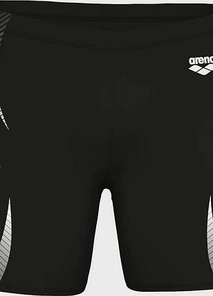 Плавки-шорти для чоловіків arena poseidonia swim mid jammer чорний, білий чол 105 (009091-501)