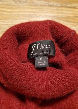 Светр гольф кашеміровий j.crew розмір s бордового кольору 9