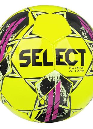 М'яч футзальний select futsal attack v22 жовто-рожевий уні 4