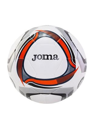 Мяч футбольный joma light hybrid (290 гр) белый, оранжево-черный уни 5