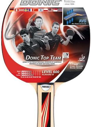 Ракетка для настольного тенниса donic-schildkrot top team 600